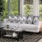 Blaenavon Sofa SM8826 in Silver Chenille Fabric w/Options