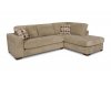 Light Brown Fabric Modern Lush Bamboo Sectional Sofa w/Options