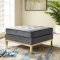 Loft Sofa in Gray Velvet Fabric by Modway w/Options