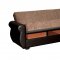 Milano Sofa Bed in Brown Microfiber by Rain w/Optional Items