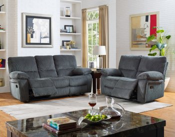 Walker Motion Sofa in Gray Fabric by NCFurniture w/Options [NFS-2204-30 Walker Storm Gray]