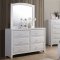 Kirsten 4Pc Youth Bedroom Set CM7547WH in White w/Options