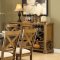 Franklin Dining Table 62060 in Antique Oak by Acme w/Options