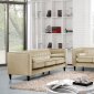 Taylor Sofa 642BE in Beige Velvet Fabric w/Optional Items