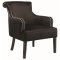 902679 Accent Chair Set of 2 in Black Velvet Fabric by Coaster