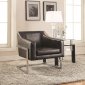 902538 Accent Chair in Black Leatherette by Coaster