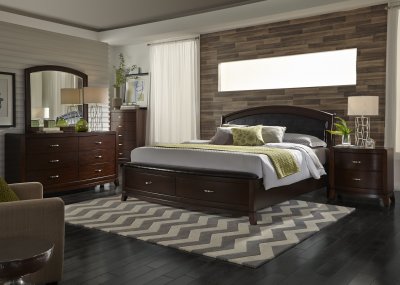 Avalon Bedroom Collection 505 in Dark Brown by Liberty Furniture