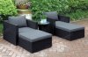 404 Outdoor Patio 5Pc Lounge Set by Poundex w/Options