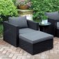 404 Outdoor Patio 5Pc Lounge Set by Poundex w/Options