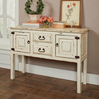 950660 Accent Cabinet in Rustic White by Coaster