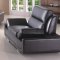 Souli Sofa in Black Bonded Leather by American Eagle Furniture