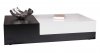 Slide Coffee Table by Beverly Hills in Black Oak & White