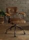 Hallie Office Chair 92410 in Whiskey Top Grain Leather by Acme