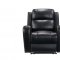 Cortana Power Motion Sofa & Loveseat Set Black by Leather Italia