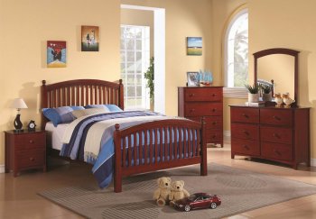 400531 Tyler Kids Bedroom in Cherry by Coaster w/Options [CRKB-400531 Tyler]