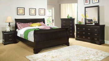 CM7815EX Laurelle Bedroom in Espresso w/Optional Casegoods [FABS-CM7815EX Laurelle]