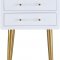 Zane Side Table 836 in White Lacquer by Meridian