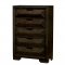 Nikomedes CM7557 Bedroom in Espresso w/Bookcase Headboard