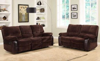 9711 Caputo Motion Sofa in Microfiber by Homelegance w/Options [HES-9711 Caputo]