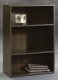 Cinnamon Cherry Finish Modern 3 Shelf Bookcase