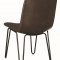 Chambler 130084 Set 4 of Dining Chairs in Brown Leatherette