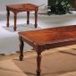 Cherry Finish Classic Elegant 3Pc Coffee Table Set