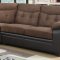 U880015KD Sectional Sofa in Chocolate & Brown by Global