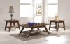 704038 Coffee Table 3Pc Set in Rustic Pecan by Coaster