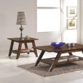 704038 Coffee Table 3Pc Set in Rustic Pecan by Coaster