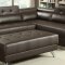 F6976 Sectional Sofa in Espresso Bonded Leather by Boss