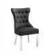 Venice Dining Chair Set of 2 in Black Velvet