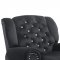 Grace Power Motion Sofa in Black Velvet by Global w/Options