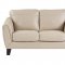 Spivey Sofa 9460BE in Beige Leather by Homelegance w/Options