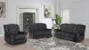 Grace Power Motion Sofa in Black Velvet by Global w/Options