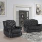 Grace Power Motion Sofa in Black Velvet by Global w/Options