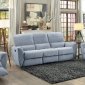 Dowling Recliner Sofa 8257GRY in Gray by Homelegance w/Options