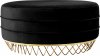 Revolve Ottoman / Coffee Table 147 Black Velvet Fabric - Meridia