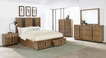 Terrace Bedroom 224900 in Ash Brown by Coaster w/Options [CRBS-224900 Terrace]