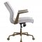 Attica Office Chair 92484 Vintage White Top Grain Leather -Acme