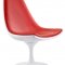 Contemporary Swivel Base Chair w/Black or Red Leatherette Seat