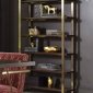 804543 Bookcase in Walnut & Rose Brass by Coaster