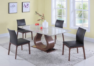 Sage Dining Table 5Pc Set w/Serena Chairs by Chintaly