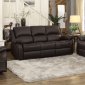 Clarkdale Recliner Sofa 9928DBR in Dark Brown by Homelegance