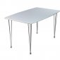 White High Gloss Top Modern Dining Table w/Optional Chairs