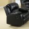 7260 Reclining Sofa in Black Bonded Leather w/Optional Items