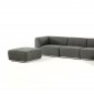 Hawthorn Sectional Sofa & Ottoman Set 2388 in Grey Fabric by VIG