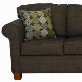 Chocolate Fabric Modern Sofa & Loveseat Set w/Options