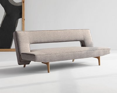 Puzzle Sofa Bed in Grey Fabric by Innovation