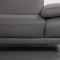 Mercer Sectional Sofa in Slate Gray Leather by Beverly Hills