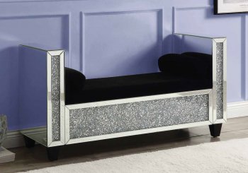 Noralie Bench AC00528 in Mirror by Acme [AMBN-AC00528 Noralie]